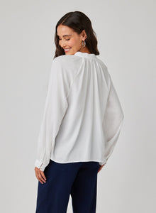 Flowy Pullover Raglan | White
