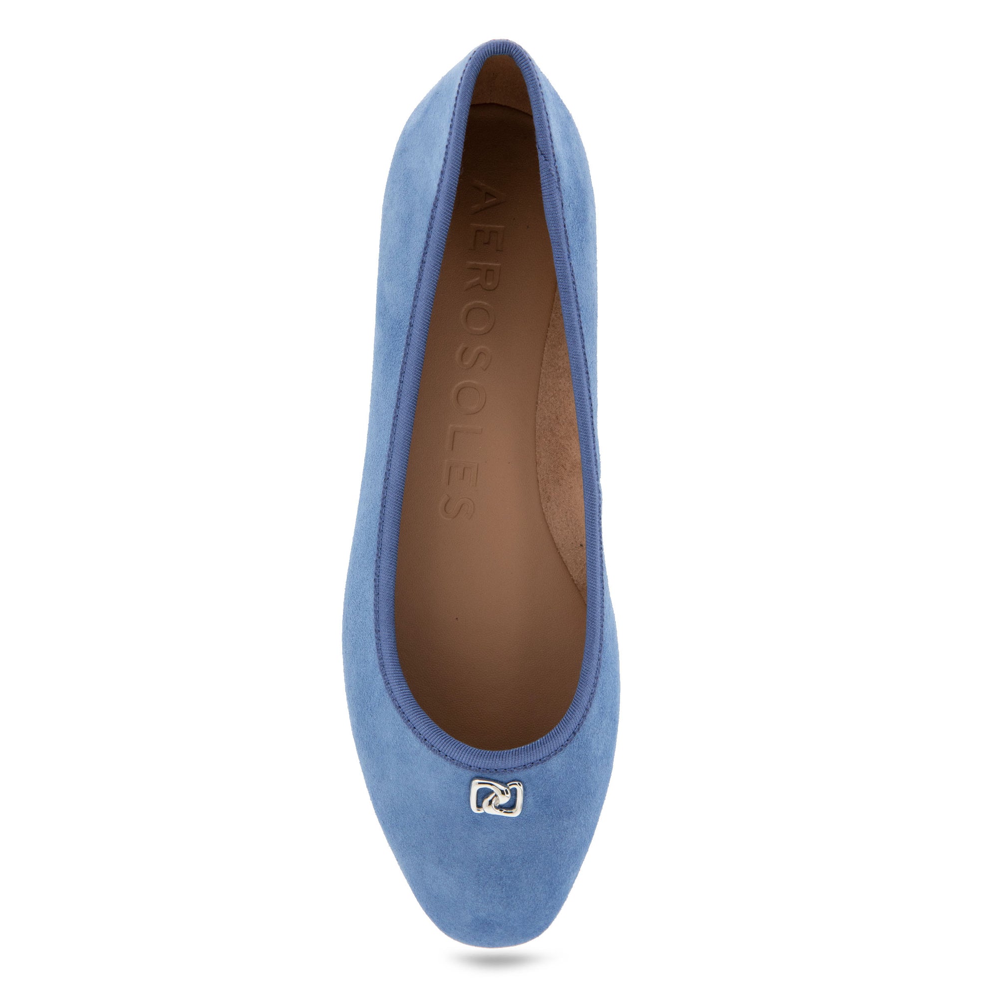 Arena Dress Flat | Blue Jean Suede