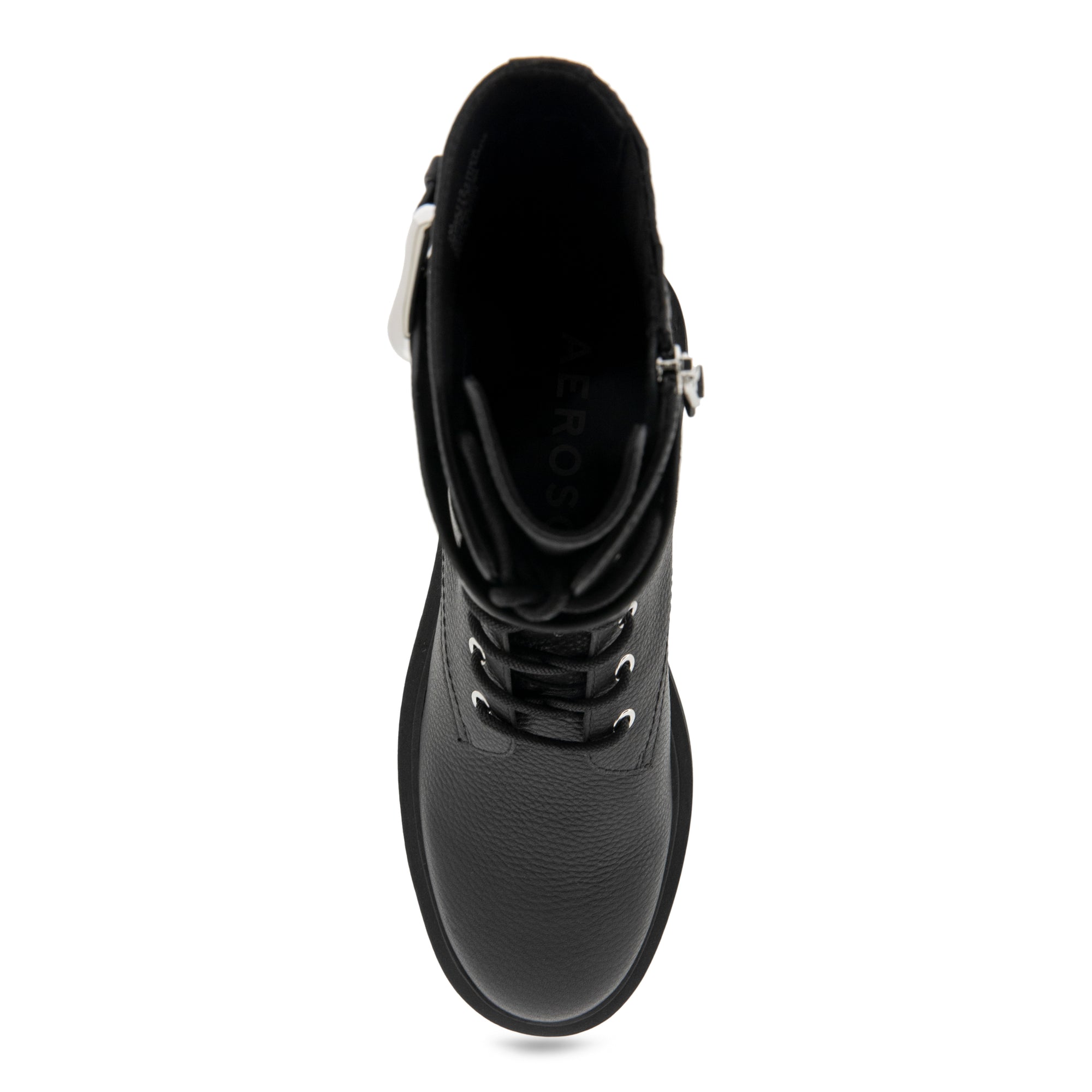 Gobetta Bootie Low Block Heel | Black Pebble Pebble Leather
