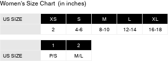 Product size guide