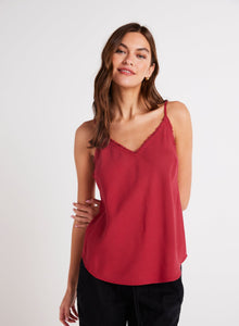 Frayed Cami | Ruby Red