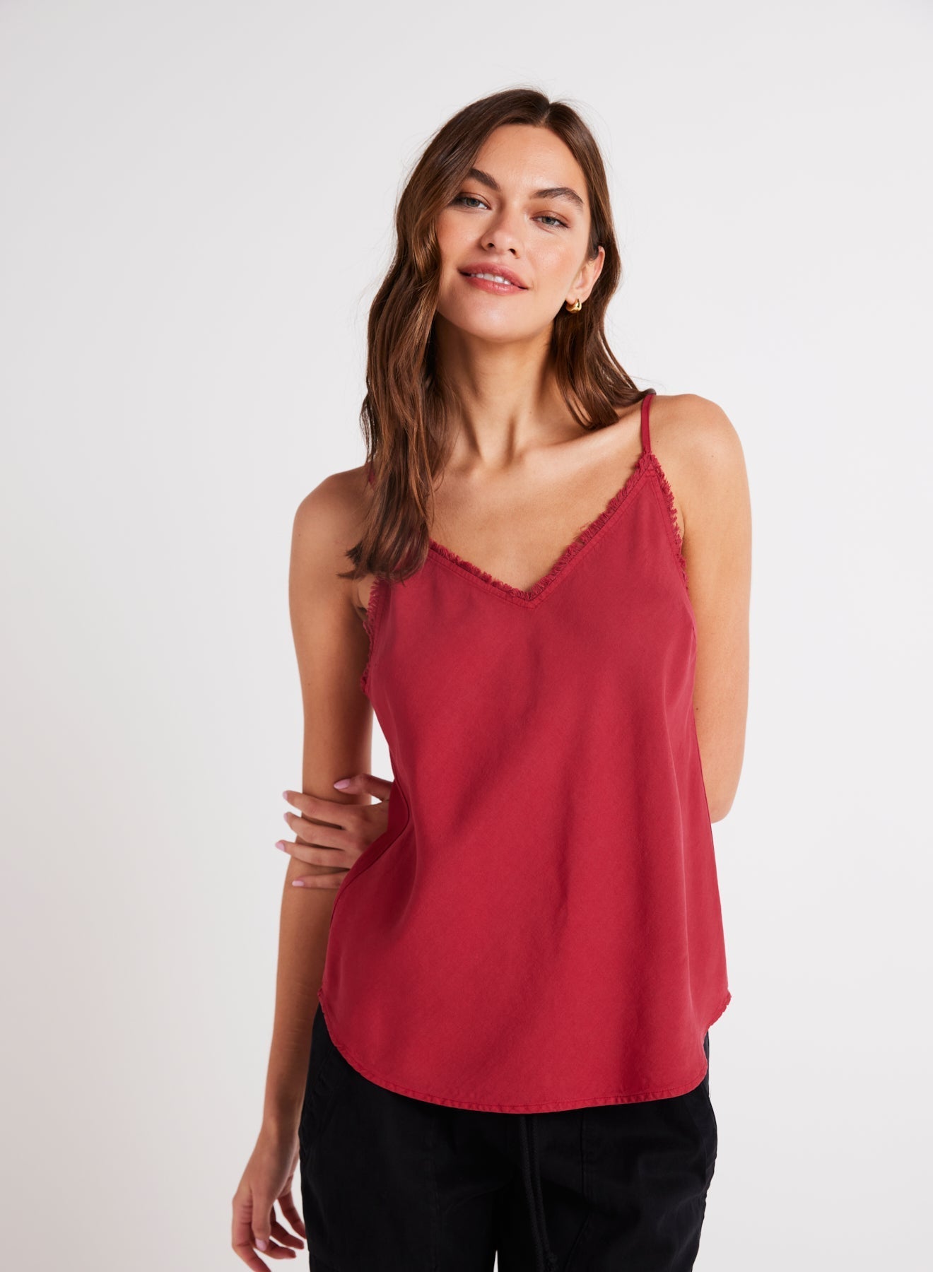 Frayed Cami | Ruby Red