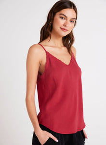 Frayed Cami | Ruby Red