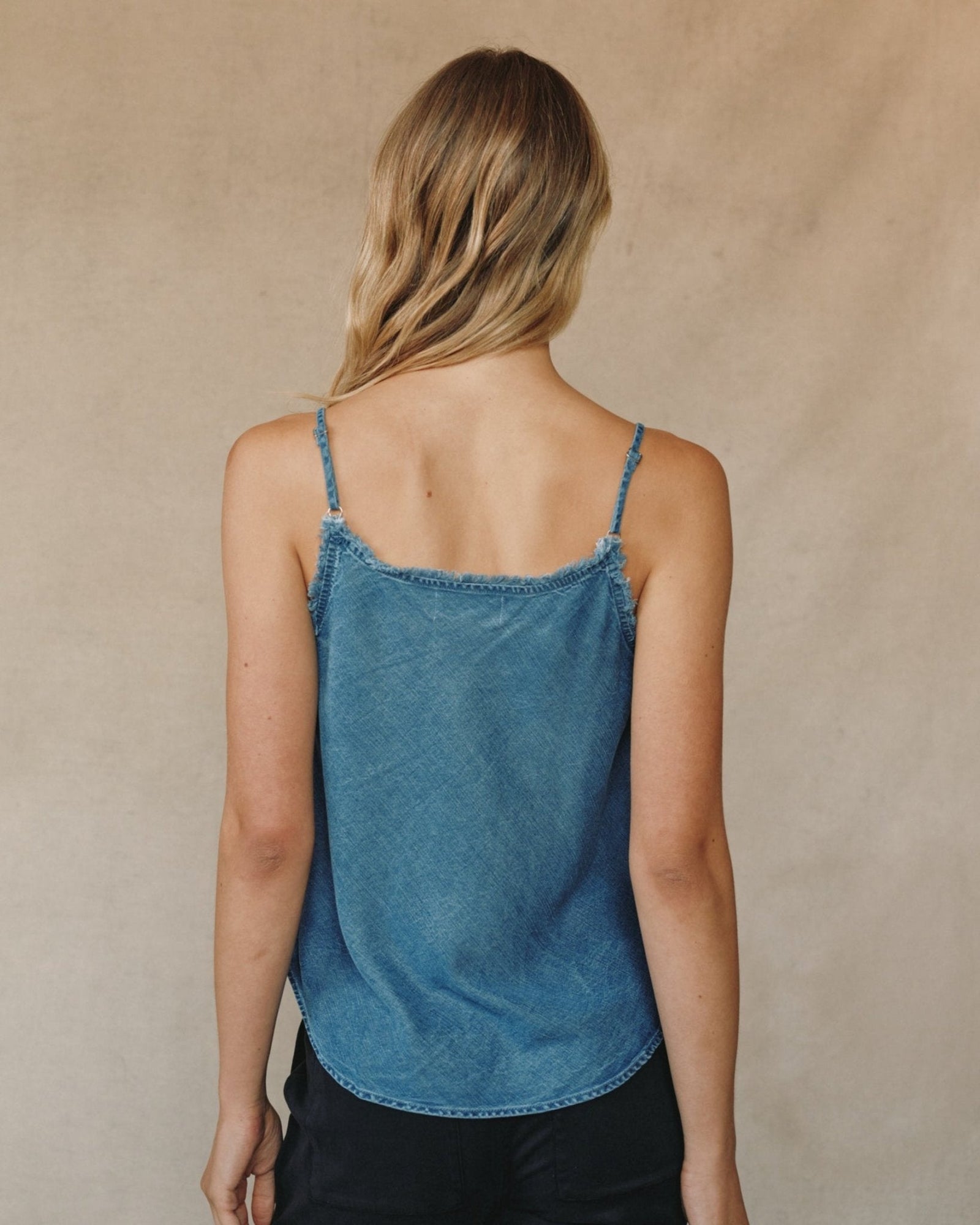 Frayed Cami | Skyline Spray Wash