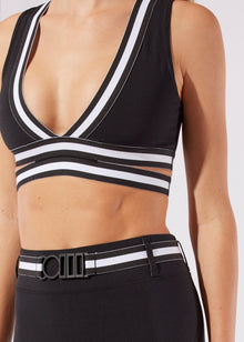 Free Style Deep V Elastic Bra Band - Solid & Striped
