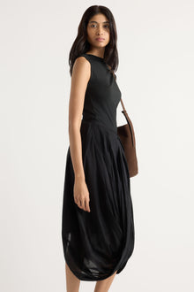 Arya  |  Freya Gathered Drape Maxi Skirt in Size Small