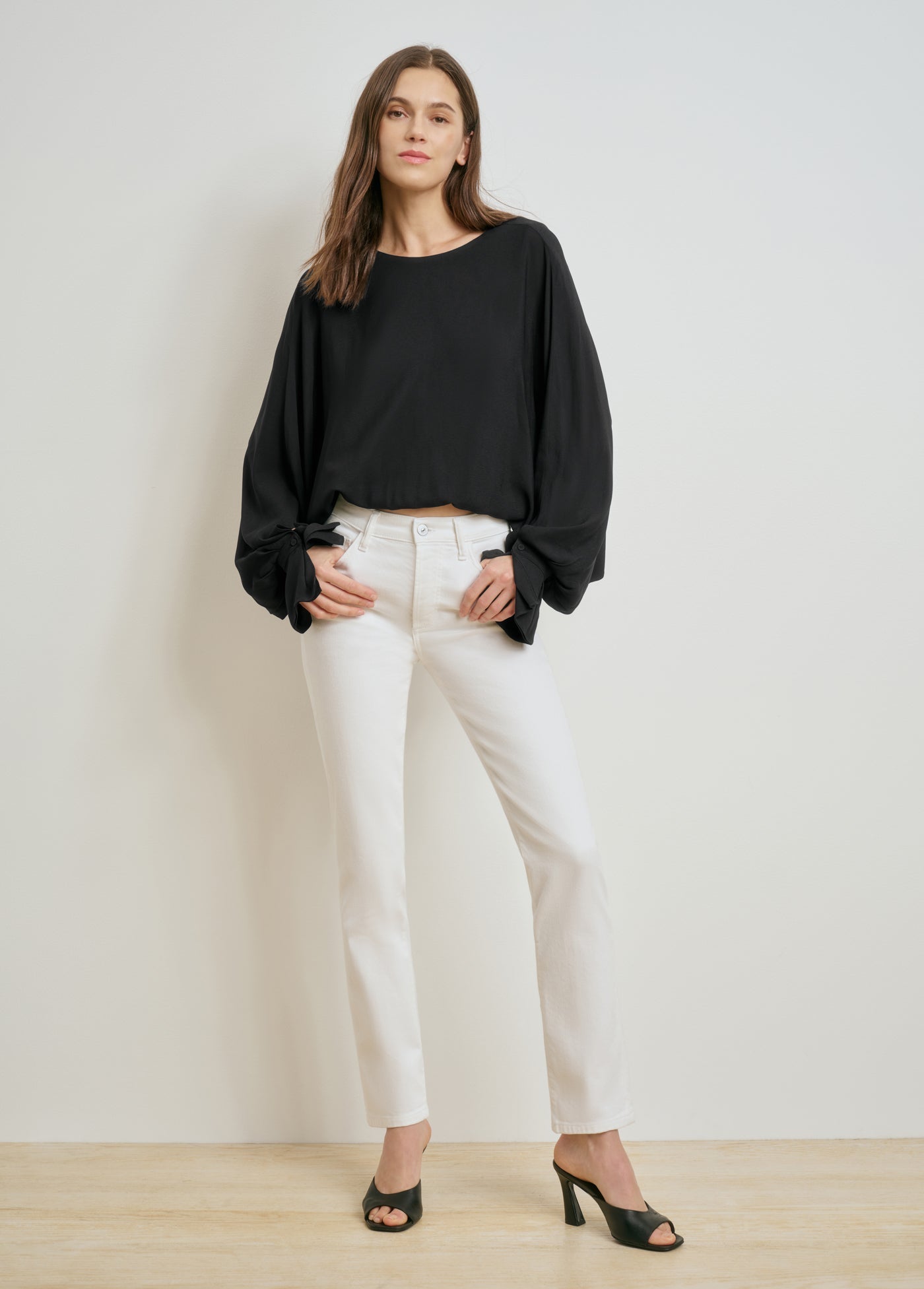 The Jen Mid Rise Slim Straight | Anchorage White
