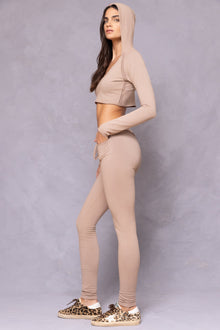 Women | Fleece Jean Legging | Woodsmoke