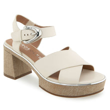 Zephyr Sandal Dress Platform | Eggnog Leather