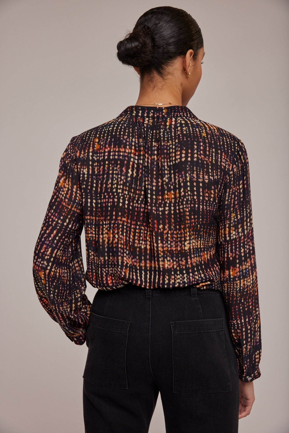 Half Placket Pullover | City Lights Print