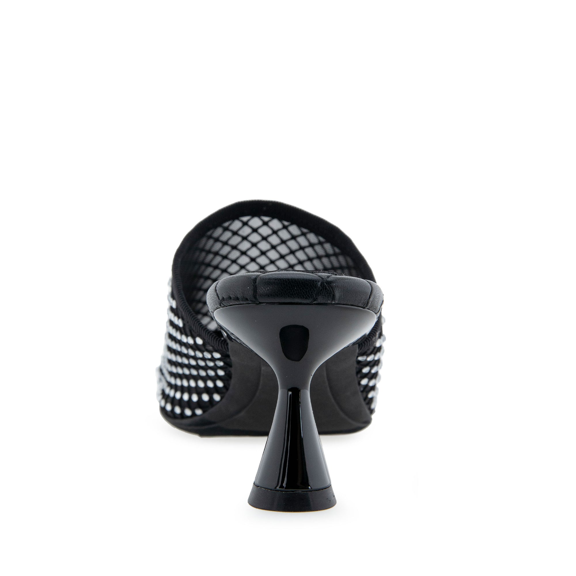 Jamila Sandal Dress Sculpted | Black/Crystals Mesh Fabric