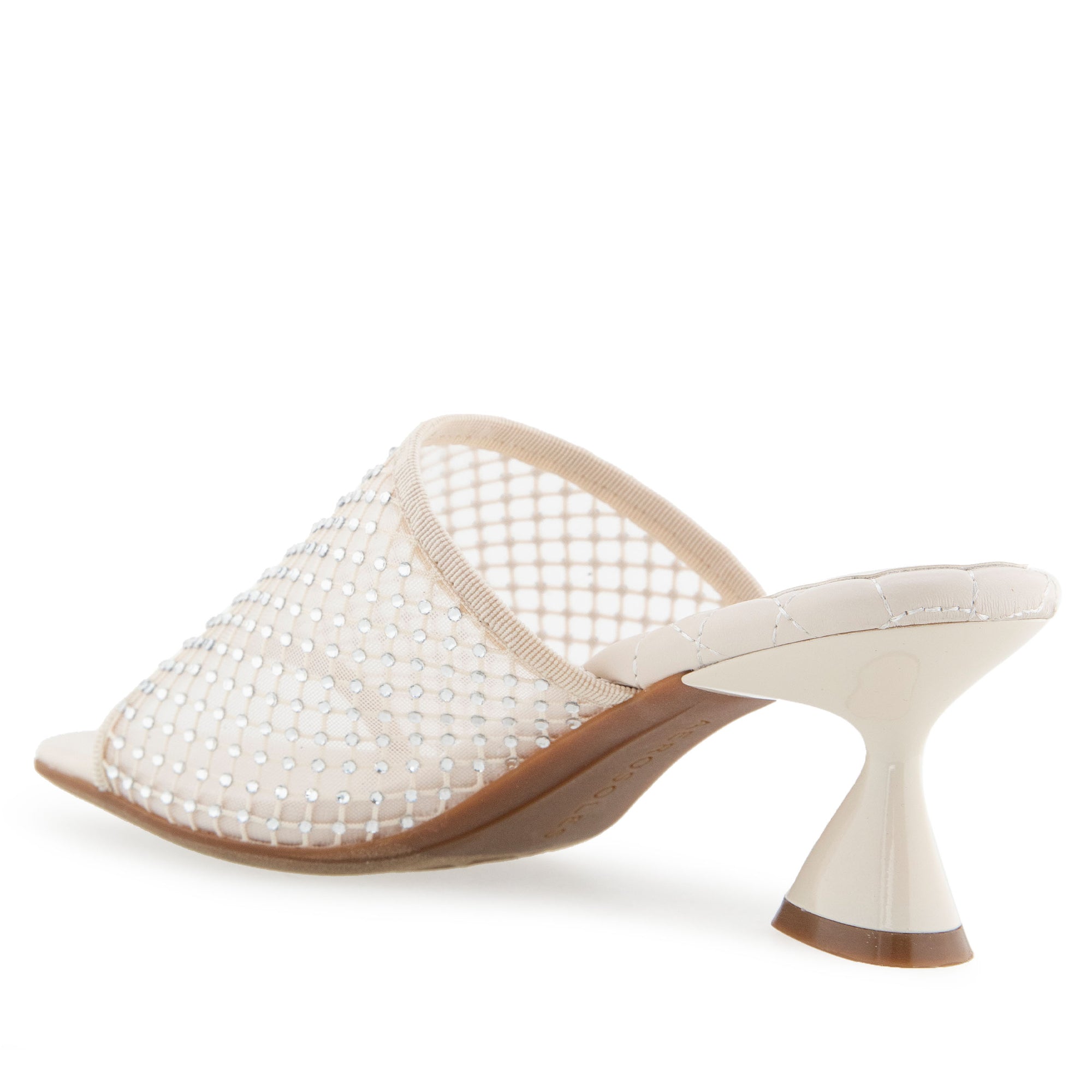 Jamila Sandal Dress Sculpted | Crystal/Eggnog Mesh Fabric