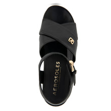 Cora Sandal Dress Platform | Black Leather