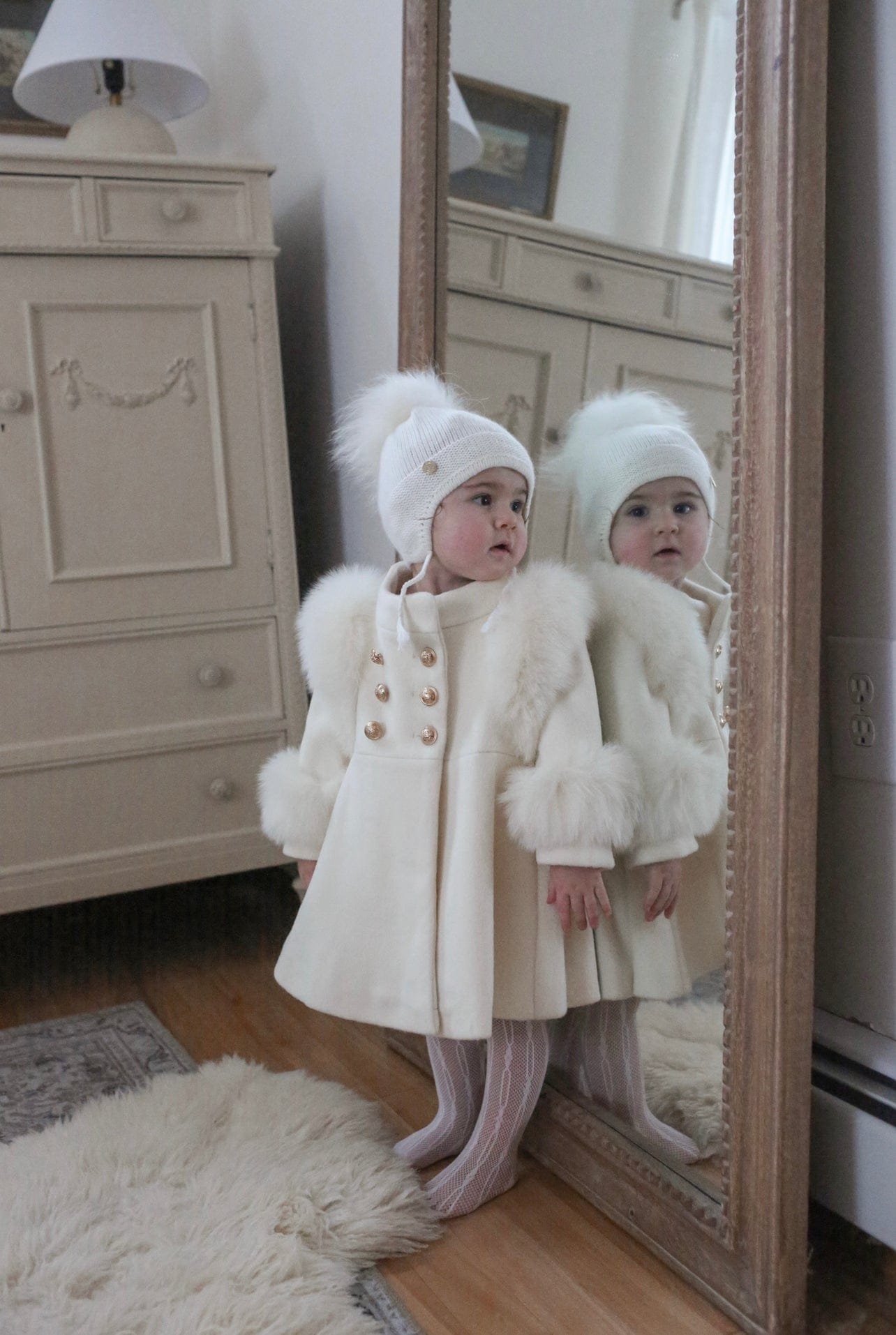 Evie Ivory Wool Coat - Petite Maison Kids