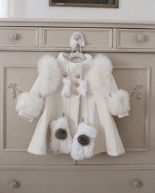 Evie Ivory Wool Coat - Petite Maison Kids