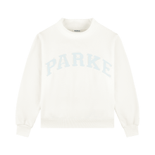 Bridal Varsity Mockneck | Ivory/Pale Blue