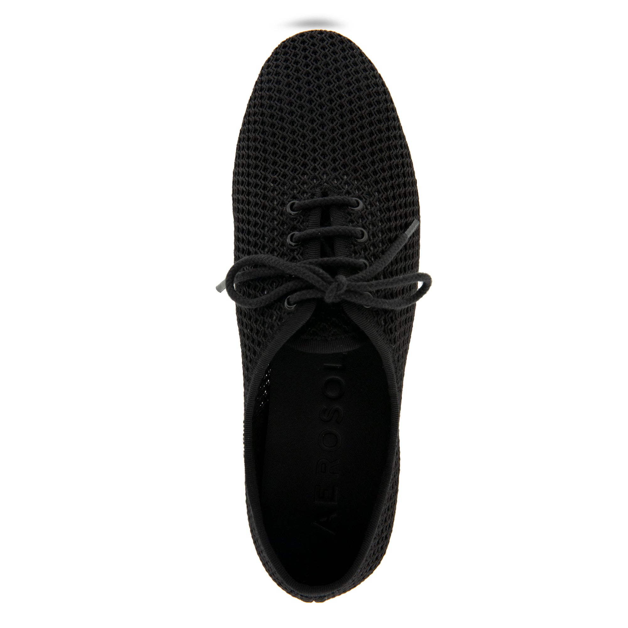 Breezy Casual Oxford | Black Mesh Fabric