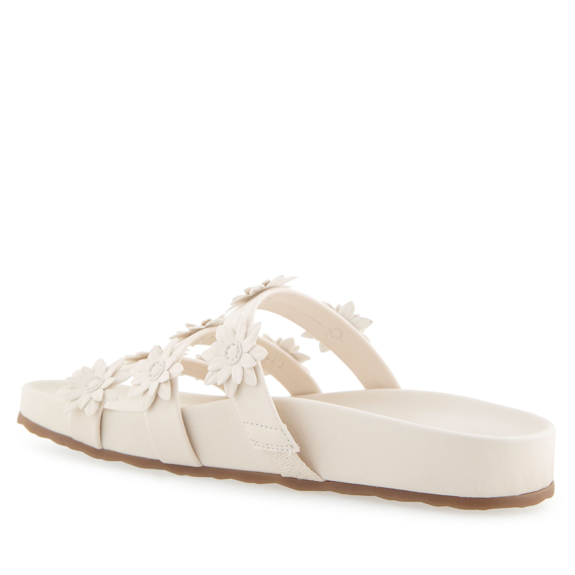 Leflor Sandal Footbed | Eggnog Faux Leather