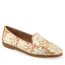 Betunia Casual Loafer | Natural/Gold Metallic