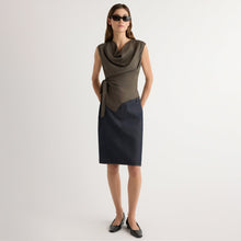 Renee | Johanna Knee-Length Denim Skirt in Size Extra Small