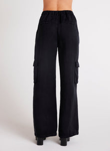 Jules Pleated Wide Leg | Black
