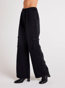 Jules Pleated Wide Leg | Black