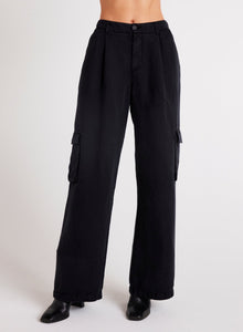 Jules Pleated Wide Leg | Black