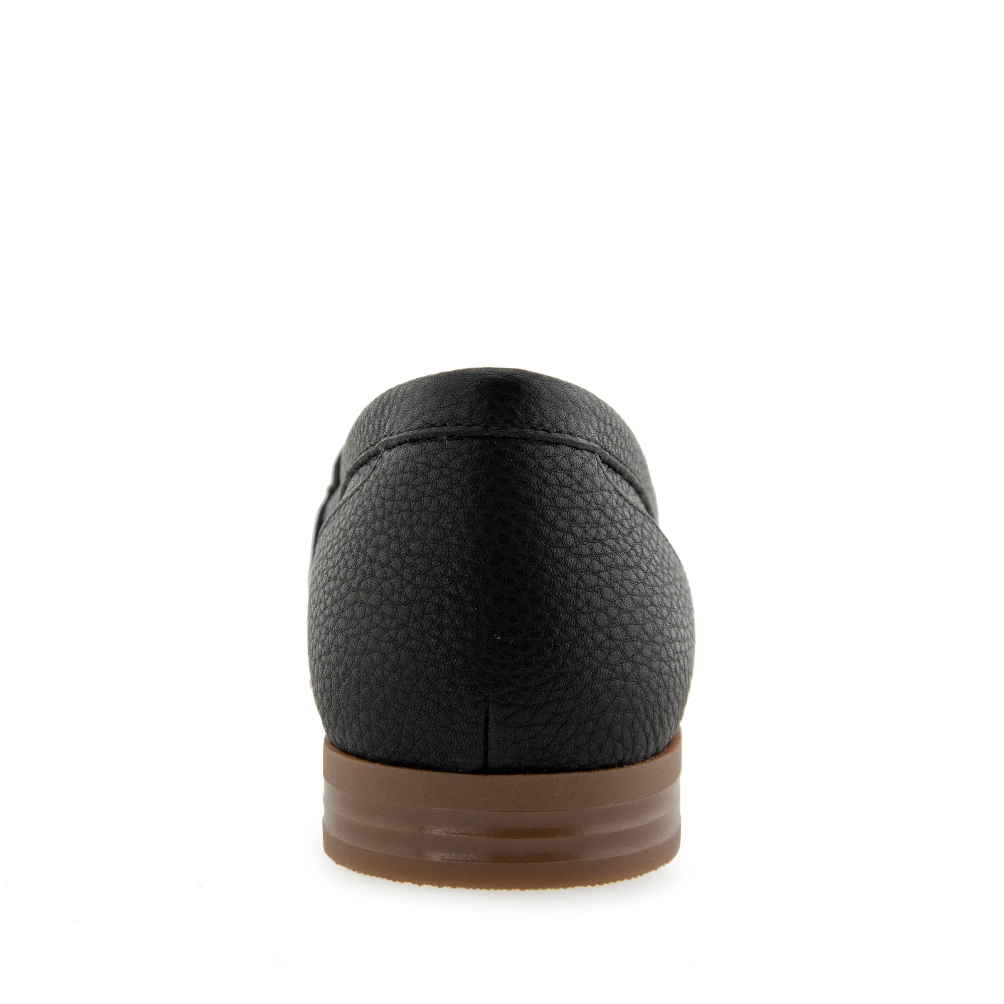 Winona Tailored Loafer | Black Pebbled Leather