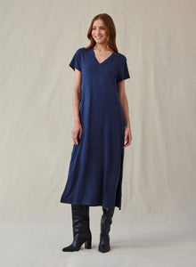 V-Neck Knit Maxi Dress | Endless Sea