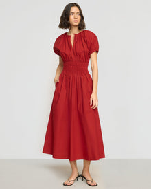 Olivia | Kyla Cinched-Waist Blouson Top Dress in Size Extra Small