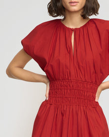 Olivia | Kyla Cinched-Waist Blouson Top Dress in Size Extra Small