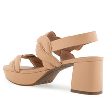 Camea Sandal Platform | Beige Bisque Leather