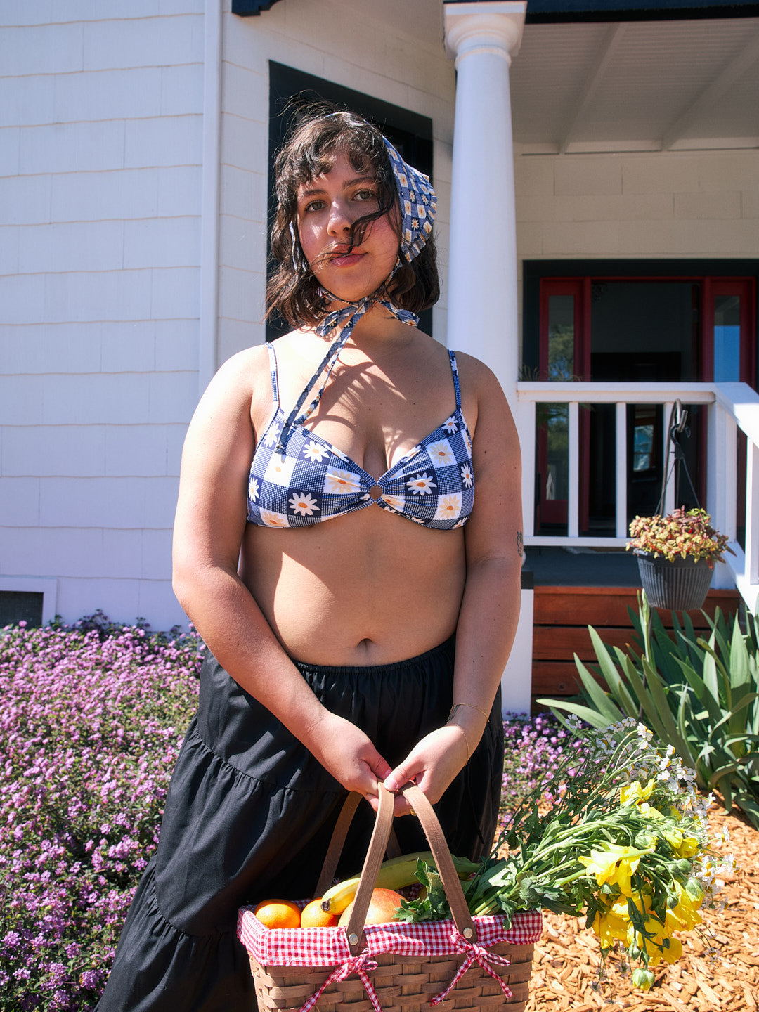 Banks Top | Navy Daisy Gingham