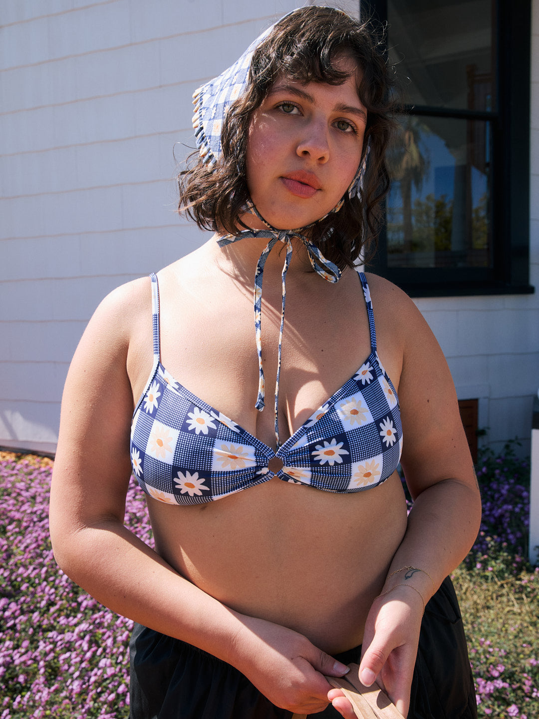 Banks Top | Navy Daisy Gingham