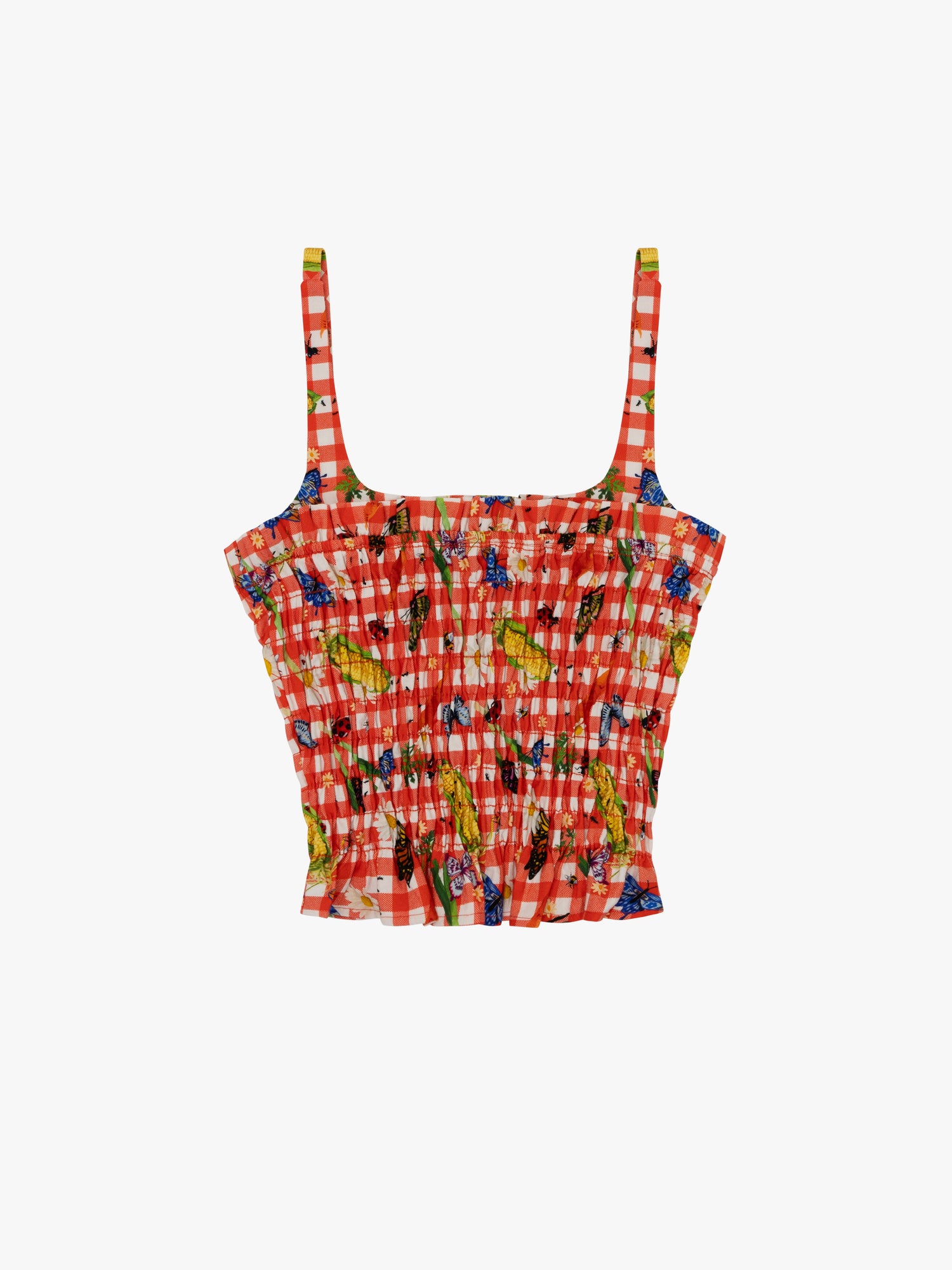 Cara Top | Garden Critters Gingham