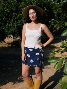 Christy Skort | Navy Daisy