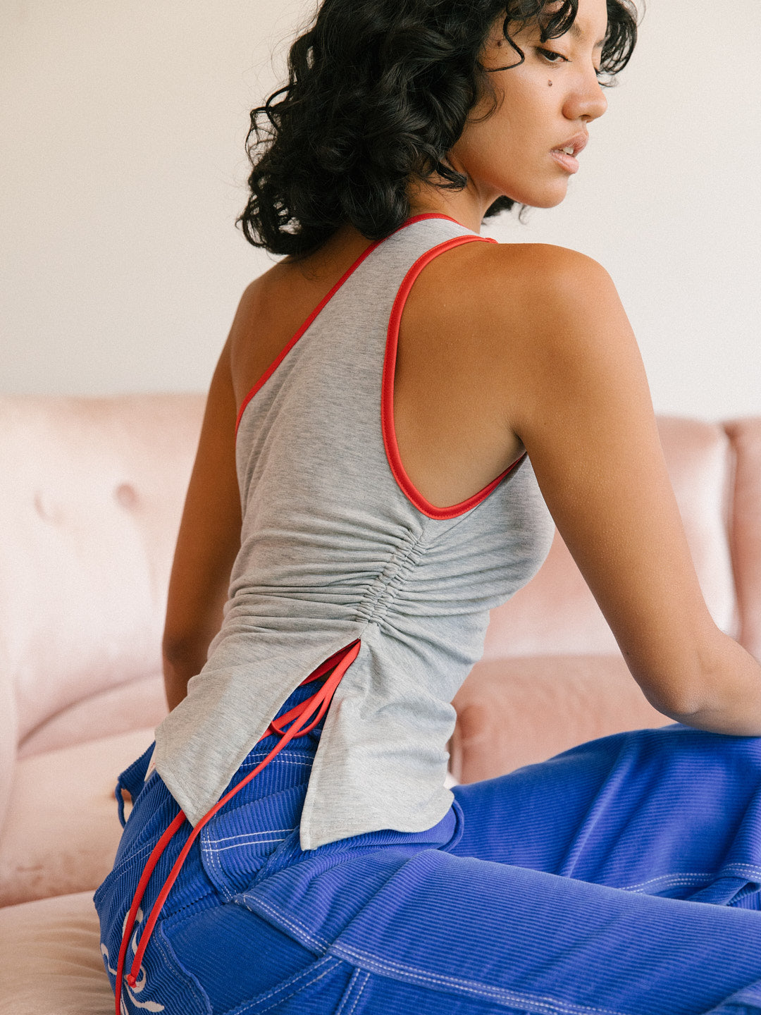 Emily Tank | Heather/Red