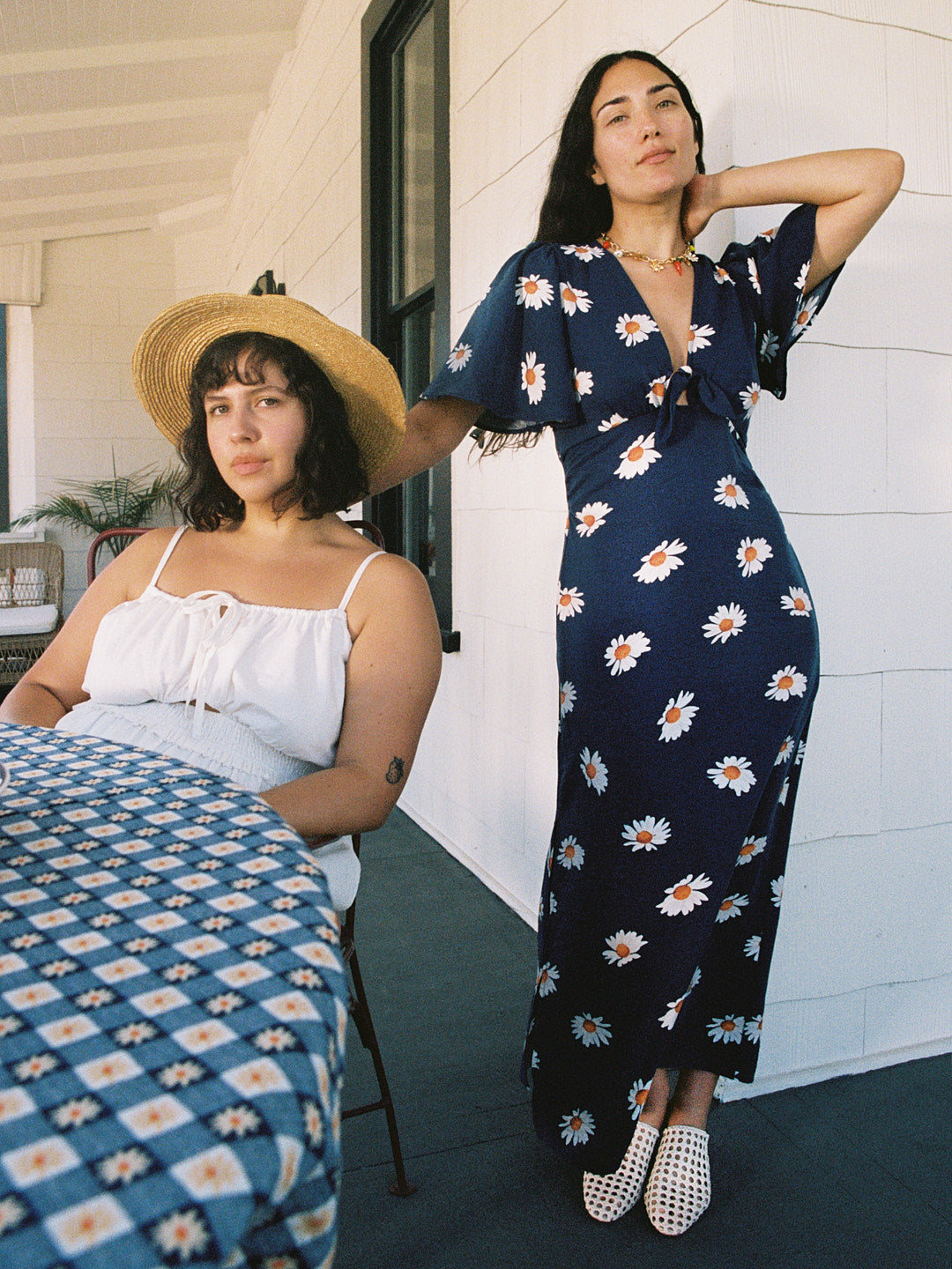 Jess Dress | Navy Daisy