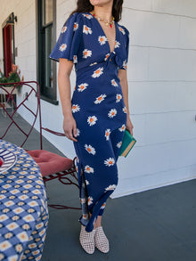 Jess Dress | Navy Daisy