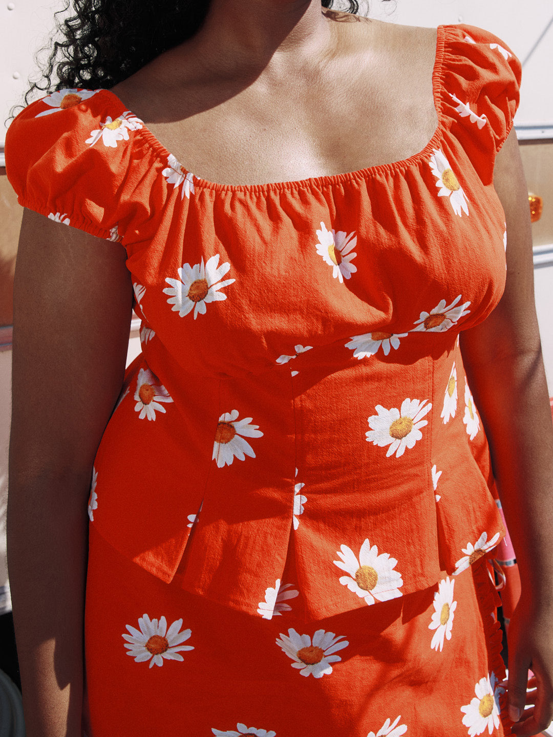 Pat Top | Red Daisy