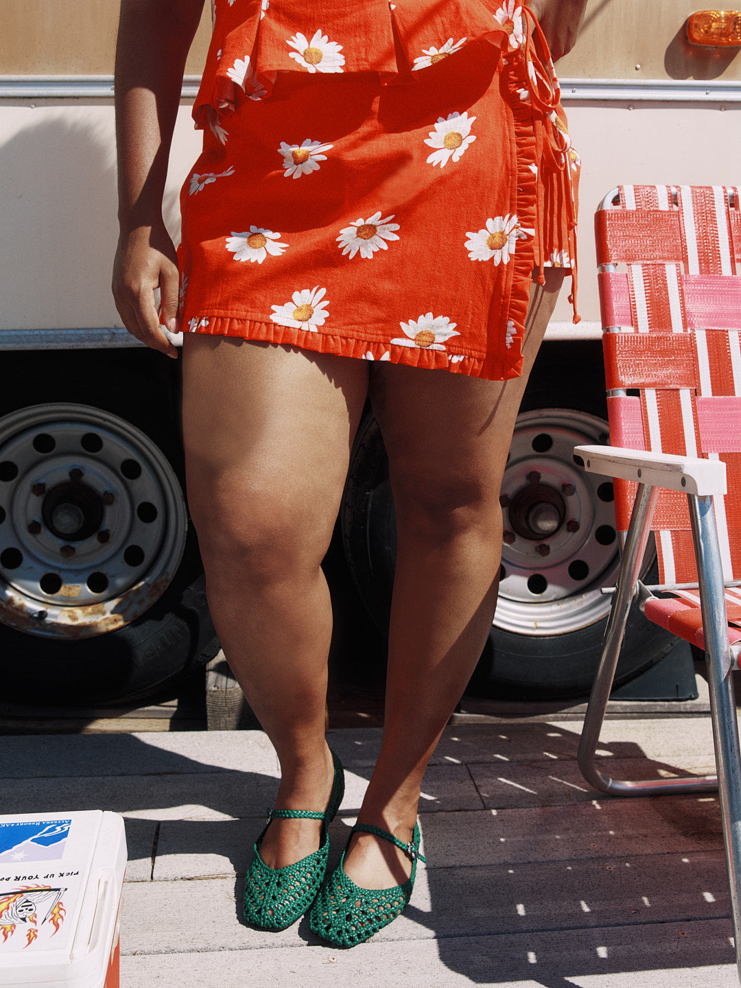 Christy Skort | Red Daisy