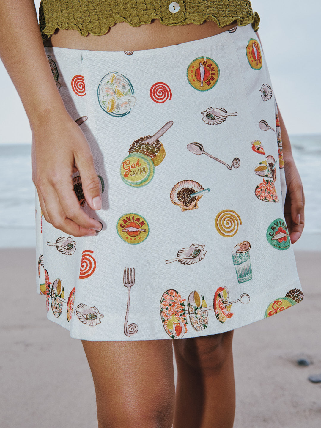 Star Skirt | Caviar Dreams White