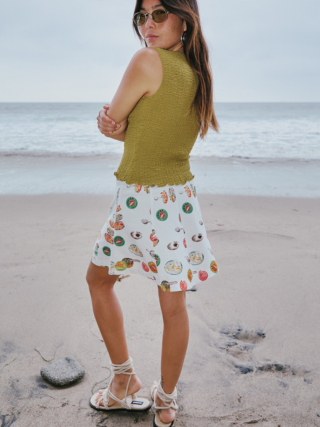 Star Skirt | Caviar Dreams White