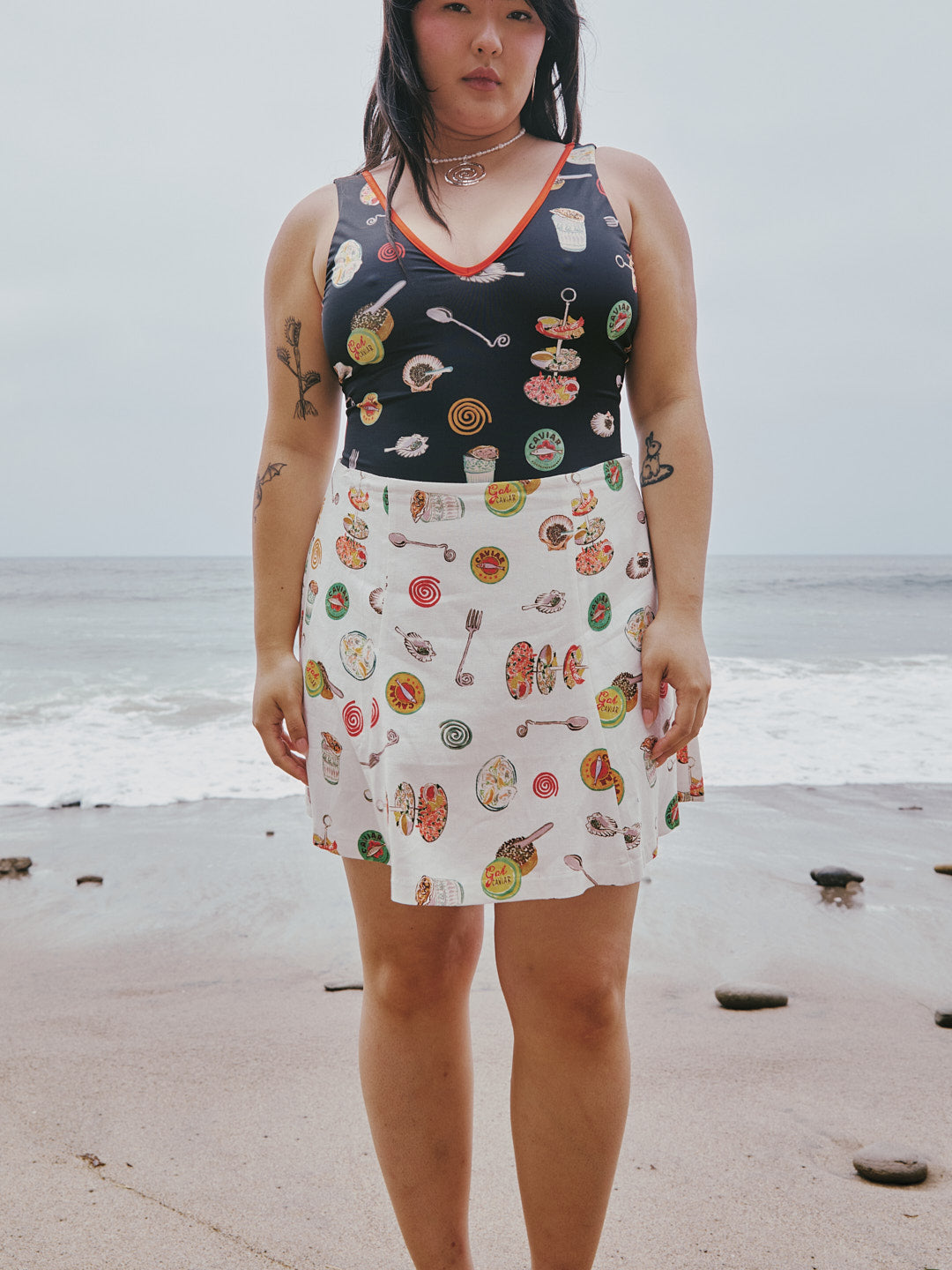 Star Skirt | Caviar Dreams White