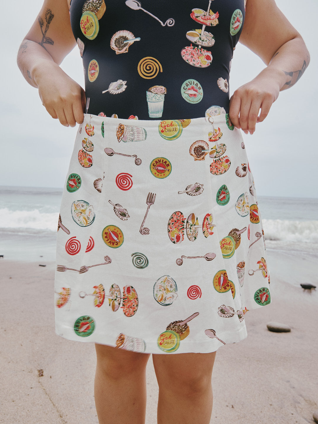 Star Skirt | Caviar Dreams White