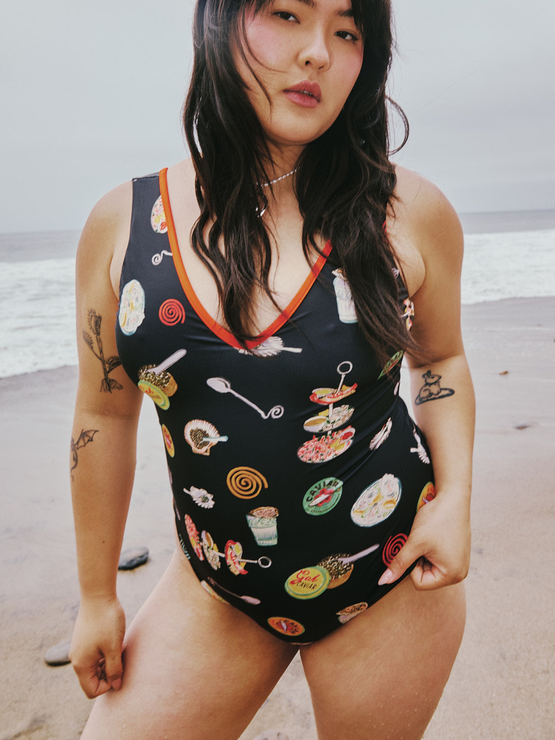 Gena One Piece | Caviar Dreams Black