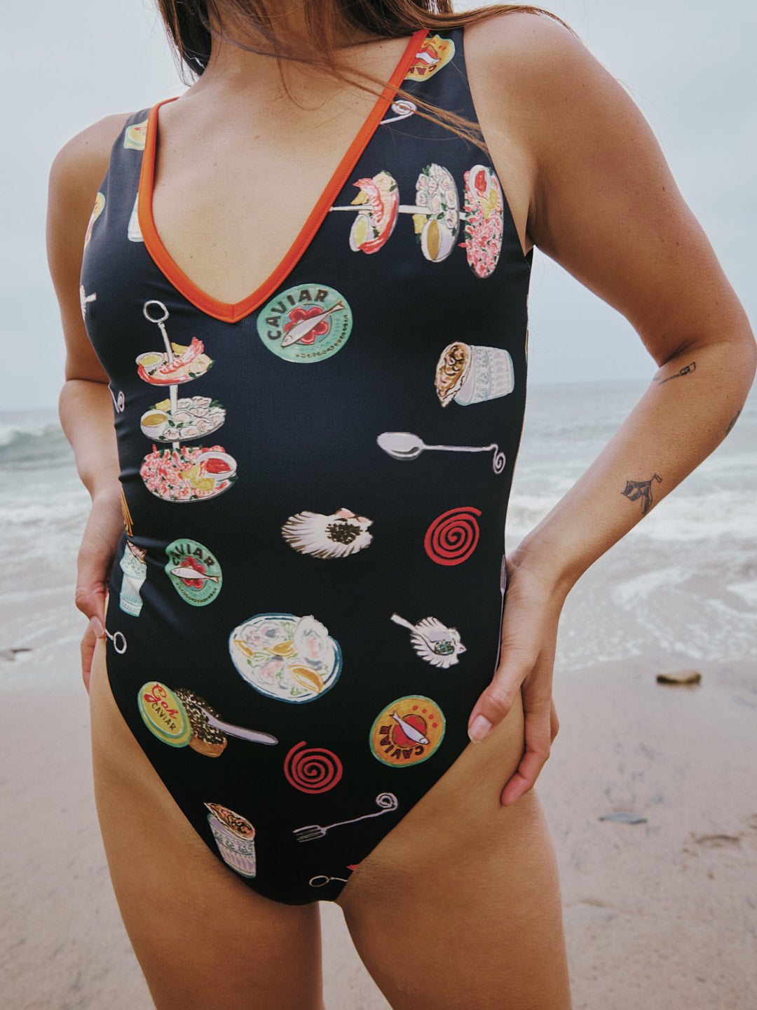 Gena One Piece | Caviar Dreams Black