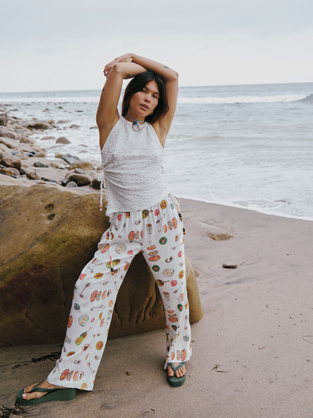 Nora Pant | Caviar Dreams White