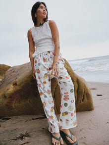 Nora Pant | Caviar Dreams White