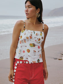 Cleo Cami | Caviar Dreams White